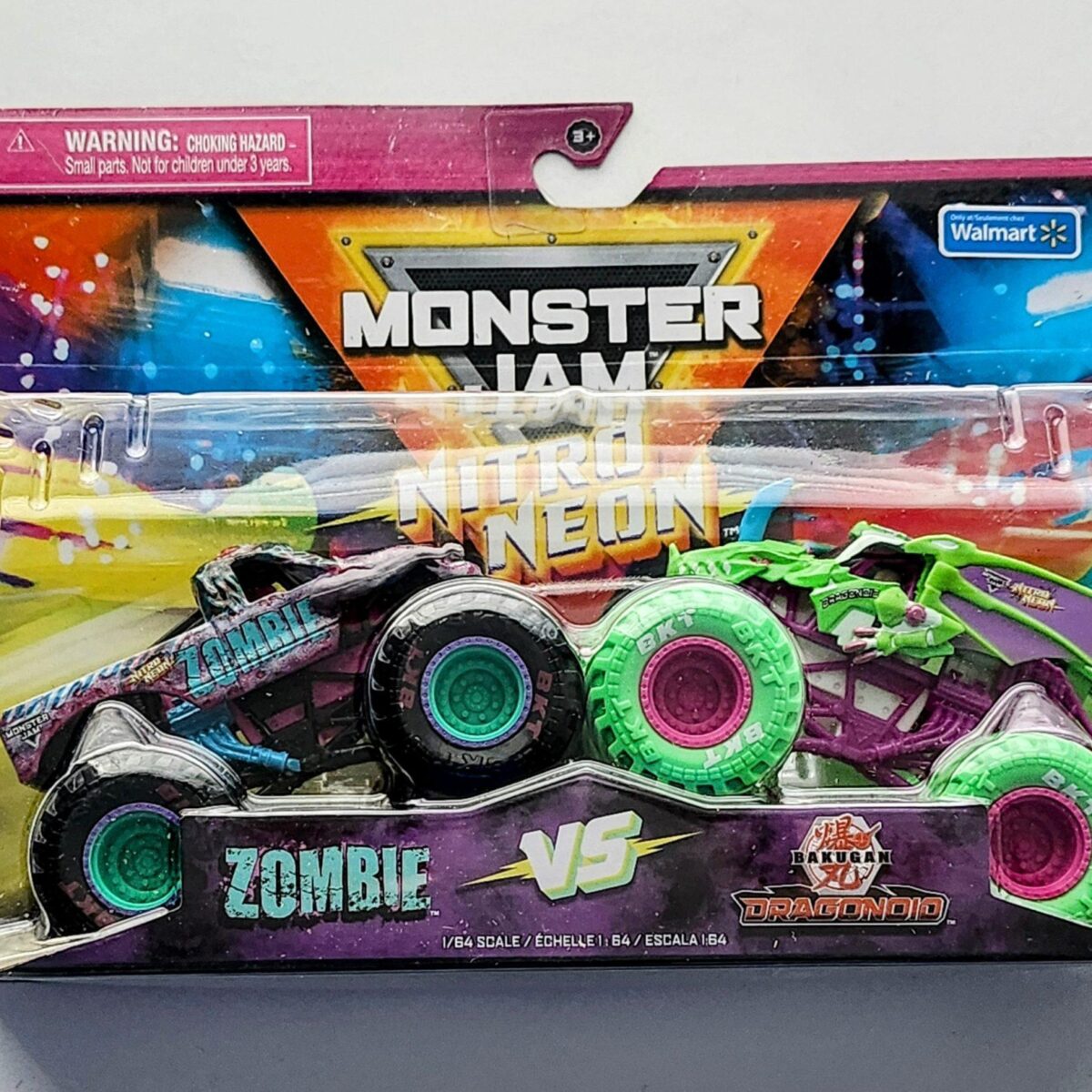 Monster jam 2023 Nitro Neon - Zombie vs Bukagan Dragonoid