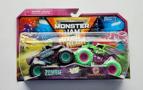 Monster jam 2023 Nitro Neon - Zombie vs Bukagan Dragonoid