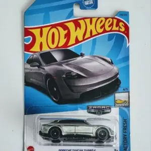 Hot wheels 2023 Factory Fresh 4 of 5 Porsche Taycan Turbo S Zamac HKL30