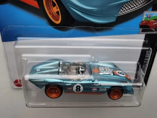 Hot wheels 2023 HW Roadsters 9 of 10 Glory Chasers Gulf blue HKL11 Super Treasure Hunt w/protector