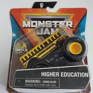 Monster jam series 18 - Higher education yellow school bus w/wheelie bar #20129330