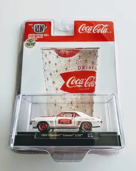 M2 Machines 2021 Coca-Cola series 52500 1969 Chevrolet Camaro Z28 - A11 21-18 (Chase)