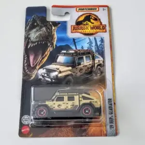 Matchbox 2022 Jurassic World Dominian mix 4 - 2019 Jeep Gladiator brown HBG96
