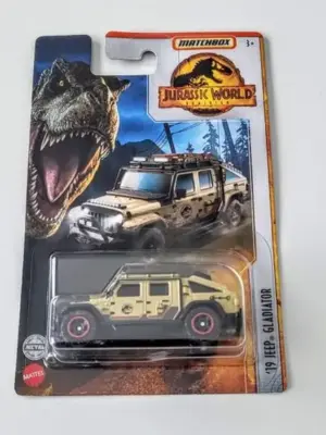 Matchbox 2022 Jurassic World Dominian mix 4 - 2019 Jeep Gladiator brown HBG96