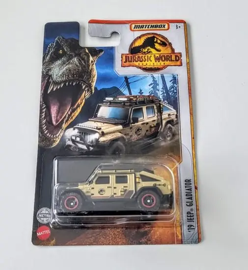 Matchbox 2022 Jurassic World Dominian mix 4 - 2019 Jeep Gladiator brown HBG96