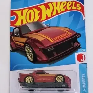 Hot Wheels 2022 HW J-Imports 1 of 10 Mazda RX-7 Greddy Red