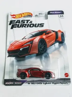 Hot Wheels 2021 Fast & Furious Fast Stars 5 of 5 W Motors Lykan Hypersport GRL70