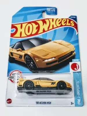 Hot Wheels 2022 HW J-Imports 6 of 10 1990 Acura NSX yellow HCX58