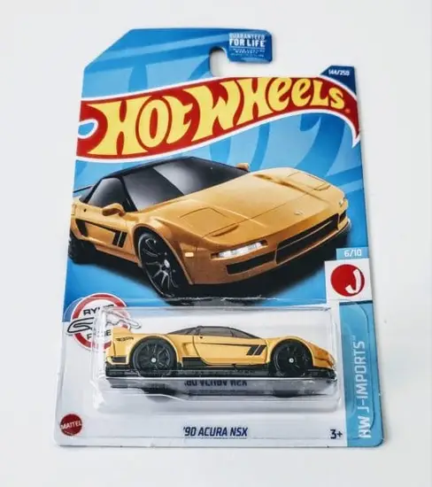 Hot Wheels 2022 HW J-Imports 6 of 10 - 1990 Acura NSX  yellow HCX58