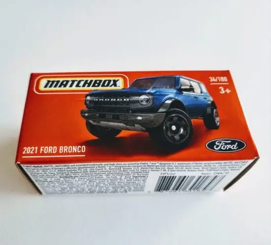 Matchbox 2022 Power Grabs MBX Off Road 34 of 100 - 2021 Ford Bronco Blue HFV22