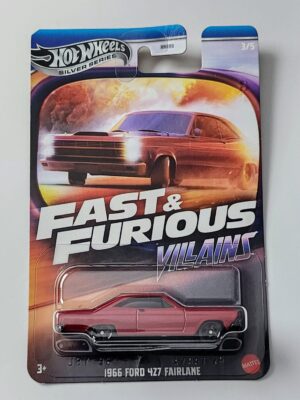 Hot wheels Silver series 2025 Fast and furious Villains - 3 of 5 1966 Ford 427 Fairlane red JBY36