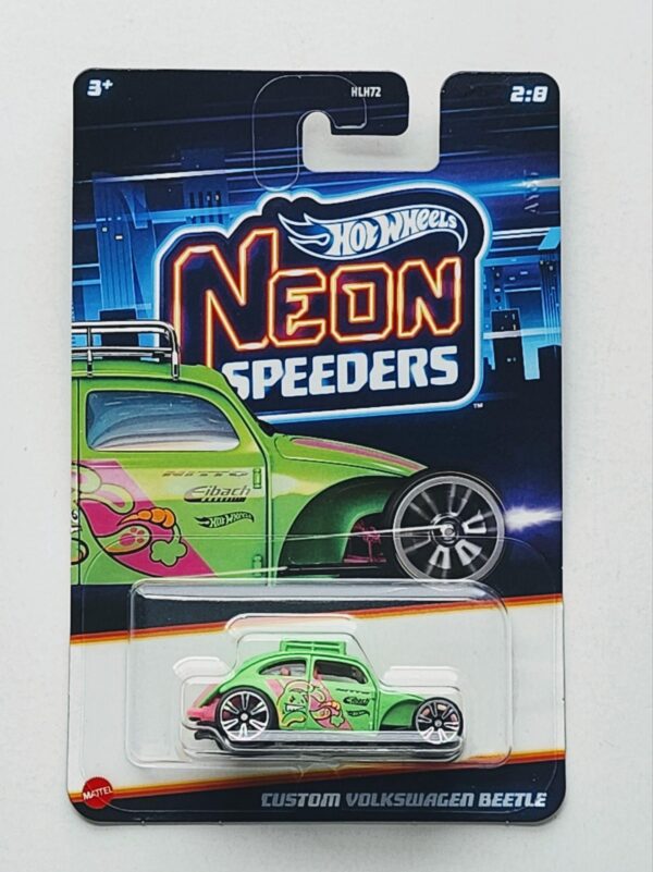Hot wheels Silver series 2024 Neon Speeders Series HLH72-956D -  2 of 8 - Custom Volkswagen Beetle green JBY93