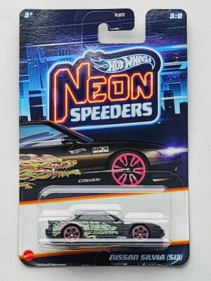 Hot wheels Silver series 2024 Neon Speeders Series HLH72-956D -  3 of 8 - Nissan Silva S13 black JBY94