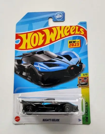 Hot wheels 2023 HW Exotics 6 of 10 Bugatti Bolide blue HKG64
