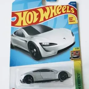 Hot Wheels 2022 HW Exotics 1 of 10 Tesla Roadster grey HCV04