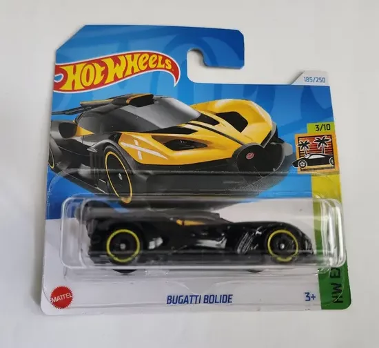 Hot wheels 2024 HW Exotics  3 of 10 Bugatti Bolide yellow/black HTC22