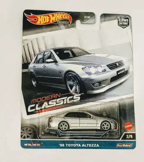 Hot wheels 2023 Premium Car Culture Modern Classics Series 3 -2 of 5 1998 Toyota Altezza gray HKC66