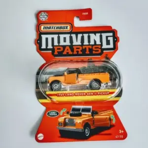 Matchbox 2022 Moving Parts 47 of 50 1965 Land Rover Gen II Pickup orange HFM98