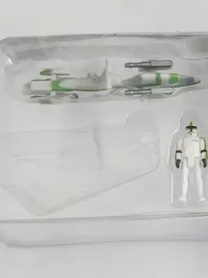 Star Wars Micro Galaxy Squadron Scout class series 6 Barc Speeder with green clone captain chase Swj0138-2