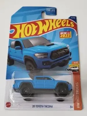 c5d0b330-2564-e1724067556645.webp Hot Wheels 2022 HW Hot Trucks 4 of 10 - 2020 Toyota Tacoma Voodoo Blue HCT18