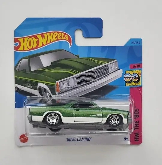 Hot Wheels 2023 HW The 80s - 3 of 10 1980 El Camino green short card HKJ61