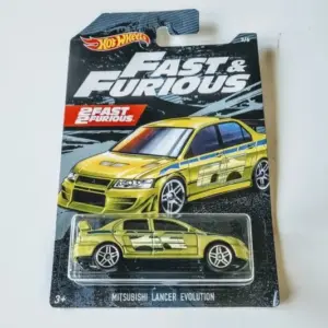 Hot Wheels 2019 Fast & Furious Walmart Series - 3 of 6 Mitsubishi Lancer Evolution green FYY56