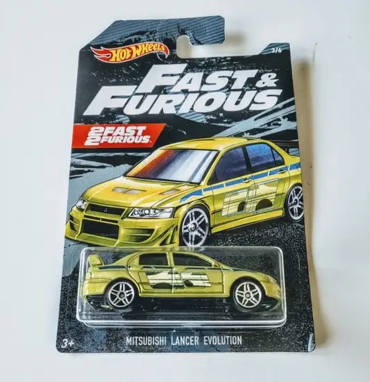 Hot Wheels 2019 Fast & Furious Walmart Series - 3 of 6 Mitsubishi Lancer Evolution green FYY56