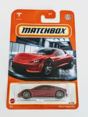Matchbox 2021 MBX Showroom 4 of 100 Tesla Roadster Red GVX33