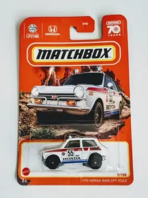 c7aa03ce-1000004267-scaled-1.webp Matchbox 2023 7 of 100 - 1970 Honda N600 Off road white HKW33
