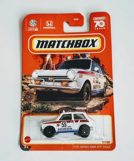 Matchbox 2023 7 of 100 - 1970 Honda N600 Off road white HKW33