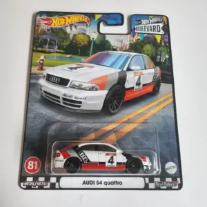 Hot wheels 2023 Premium Boulevard Mix S 81 of 85 Audi S4 Quattro white