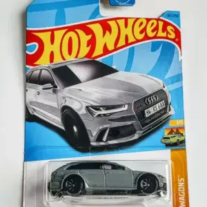 Hot Wheels 2023 HW Wagons 1 of 5 2017 Audi RS 6 Avant Daytona gray HKL41 Dollar General exclusive