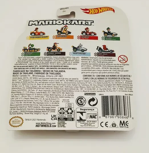 Hot wheels 2022 Mario kart Princess Daisy w/wild wing orange GRN14