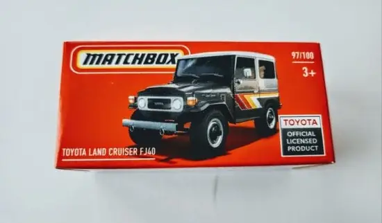 Matchbox 2022 Power grabs 97 of 100 MBX Highway Toyota Land Cruiser FJ40 grey HFV73