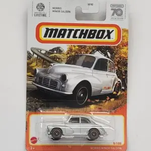Matchbox 2023 5 of 100 MBX highway Morris Minor Saloon gray 70th edition HYC07