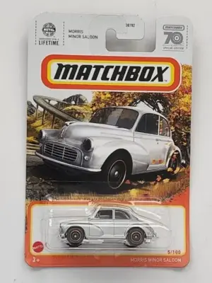 Matchbox 2023 5 of 100 MBX highway Morris Minor Saloon gray 70th edition HYC07