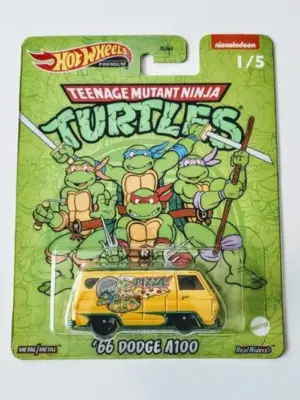 Hot Wheels 2022 Pop Culture Mix Teenage Mutant Ninja Turtles 1 of 5 1966 Dodge A100 Chevy Panel HCN86