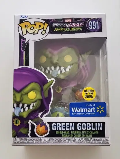 Funko Pop Marvel Mech Strike 991 Green Goblin (Glow in the Dark Walmart)
