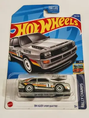 Hot wheels 2023 Rally Champs 1 of 5 1984 Audi Quattro zamac