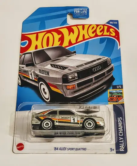 Hot wheels 2023 Rally Champs  1 of 5 1984 Audi Quattro zamac