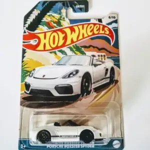 Hot Wheels 2021 Convertible Series 8 of 10 Porsche Boxster Spyder white GRT18