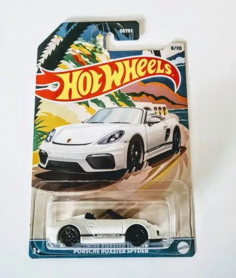 Hot Wheels 2021 Convertible Series - 8 of 10 - Porsche Boxter Spyder white GRT18