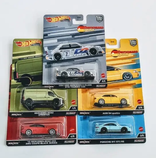 Hot Wheels 2022 Car Culture Deutschland Design Series Complete Set of 5