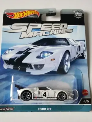 Hot Wheels 2023 Car Culture Speed Machines 4 of 5 Ford GT white HKC46