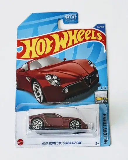 Hot Wheels 2022 Factory Fresh 7 of 10 Alfa Romeo 8c Competizione Red HCV56