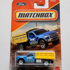 Matchbox 2025 Ford F-350 Stake bed Truck (INC Construction) blue JBP64