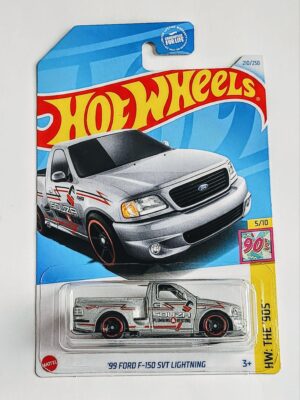 Hot wheels 2024 HW The 90's - 5 of 10 - 1999 Ford F-150 SVT Lightning gray HTB07
