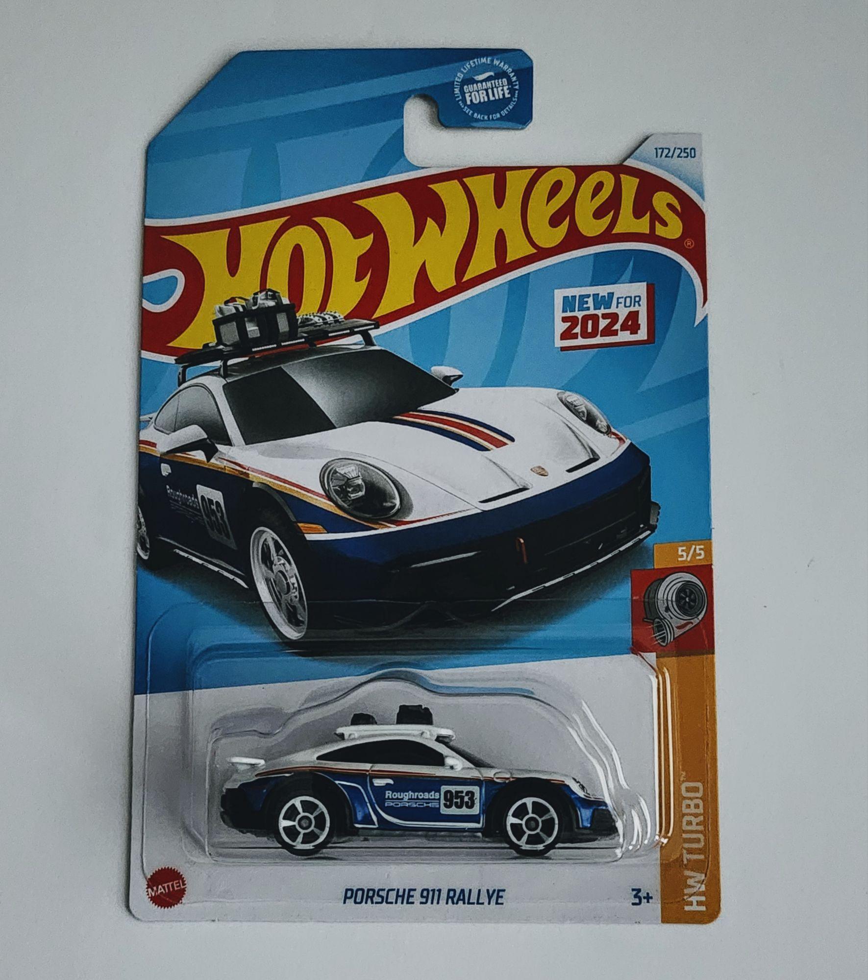 ドロマーゼーロ　ハンデスゼーロ　即日発送 Hot wheels 2024 HW Turbo 5 of 5 Porsche 911 Rallye (Dakar) white HRY70