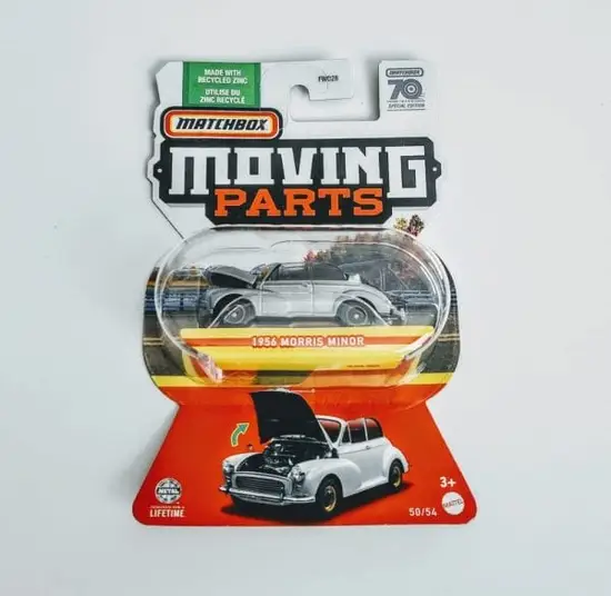 Matchbox 2023 Moving Parts 70th anniversary 50 of 54 1956 Morris Minor gray HLG35