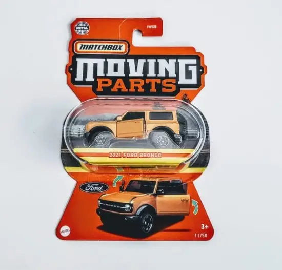 Matchbox 2022 Moving Parts 11 of 50 - 2021 Ford Bronco orange HFM40